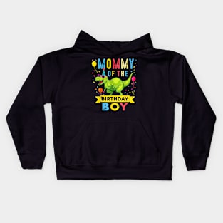 Mommy Of The Birthday Boy T-Rex Dinosaur Birthday Party Kids Hoodie